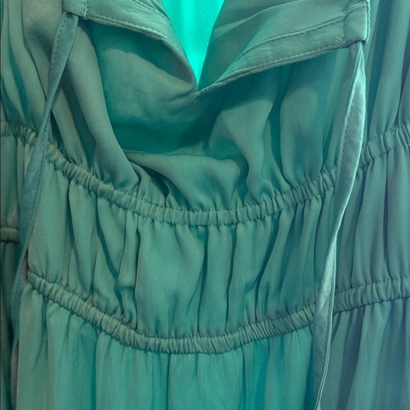 ON 34th Chic Green Maxi Dress w/ Spaghetti Straps Size XL Beach/Vacation - Picture 5 of 11